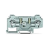 Vanky Industry 2pcs Compatible with WAGO 282-131 2-Conductor Disconnect/Test Terminal Block 6,00mm² Gray