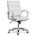 Alera Neratoli Mid-Back Swivel/Tilt Chair, Soft-Touch Leather (2 White Chairs))
