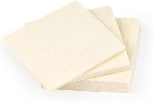 The Felt Store F-5 Bolsas de muestra cuadradas de fieltro industrial de 3 pulgadas x 3 pulgadas Material de fieltro en 18 ", 14", 12" de grosor - 3