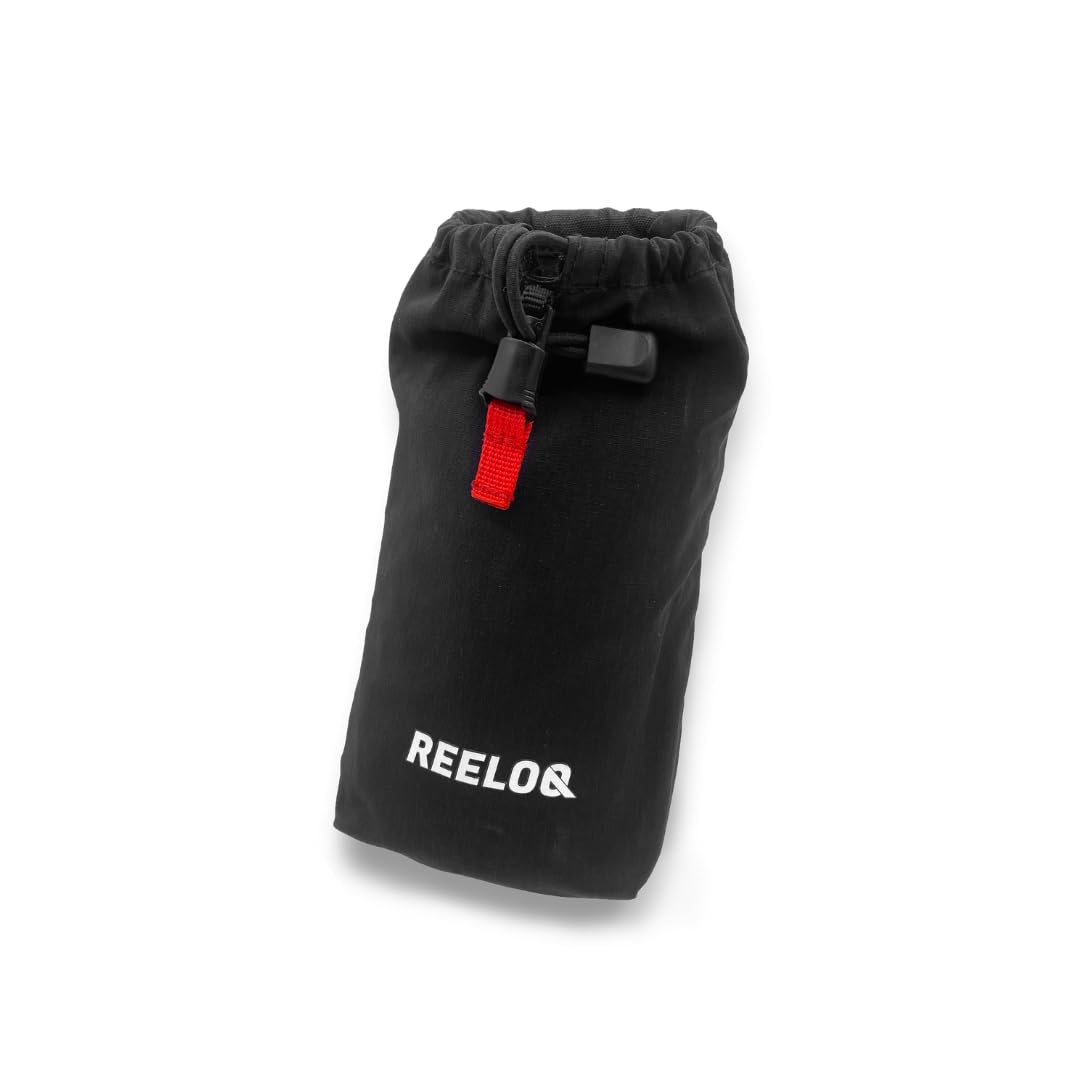 REELOQ Funda para teléfono móvil ultraligera para deportes al aire libre, montaje en mochila para escalada, senderismo, trekking, color negro, bolsa fácil de montar para smartphones, gafas de sol