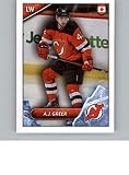 2021-22 Topps Stickers #352 A.J. Greer NM New Jersey Devils NHL Hockey (Mini Sized) Sticker Trading Card