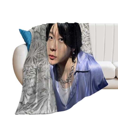 ミセス・グリーン・アップル ブランケット 色褪せない毛布 もふもふ 薄手の毛布 エアコン対策 軽量 フランネル 洗える 柔らかく肌触り 暖かい 掛け毛布 アニメグッズ シングル スター周辺 四季通用 車用 プレゼント(940)