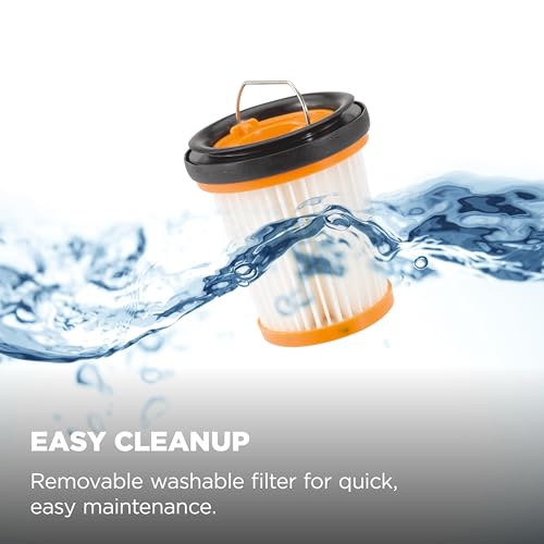 Image of Shark WANDVAC Cordless Hand Vacuum, Lightweight & Portable at 1.4 lbs., Powerful Suction, Charging Dock, One-Touch Empty for Car & Home, French Gold, WV201GD