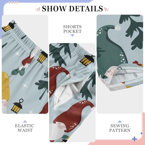 Boys' Pants Gnomes Christmas Trees Long Bottoms Jogger Pants Elastic Waist Trousers with Pockets S-XL4