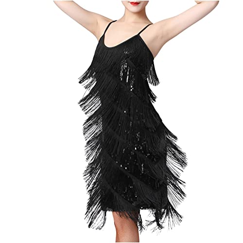 Cbcbtwo Sparkly Tassels Fringe Dresses for Women Concert Outfits Silver Sequin Dress for Women Sparkly Shirt Dress Sparkly Tassel Dress Fearless Dress