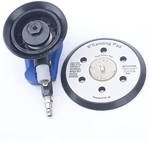 Buffer 6 Zoll Professioneller Luft-Exzenterschleifer, Luftschleifer mit Vakuum 150 mm pneumatischer Polierer 6 Zoll Schleifmaschine 4,8 mm Orbit Effizientes Polieren – Bild 6