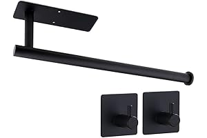 Space Saving Paper Towel Holder and Towel Hook