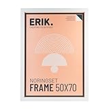 Grupo Erik Marco 50x70 Blanco - Marco Blanco 50x70 para puzzle : Marcos de fotos o diplomas pared | Marcos para cuadros pared - Decoracion hogar (Accesorios de montaje incluidos)