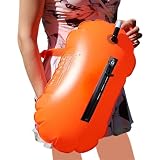 Swim Buoy Sac Étanche - 2-en-1 Flotteur Snorkel 20 L,Bouée Piscine Entraînement Natation - pour Nageur Adulte Triathlète Instructeur Kayakiste Snorkeleur Lac Plage Kayak Snorkeling Camp Été Club