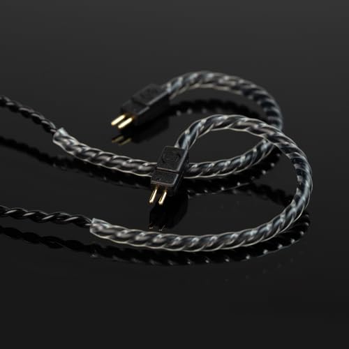 Image of KZ ZST IEM Cable, 2 Meter Type-C USB C Earbuds Cable, KBEAR CX01 OFC in Ear Monitor Headphone Cords for ZS12 PRO X, ZSN PRO X, EDX PRO, ZAR, ZA12, Castor, ZAS, PRX, CCA CRA (2Pins with Mic, Black, 2m)