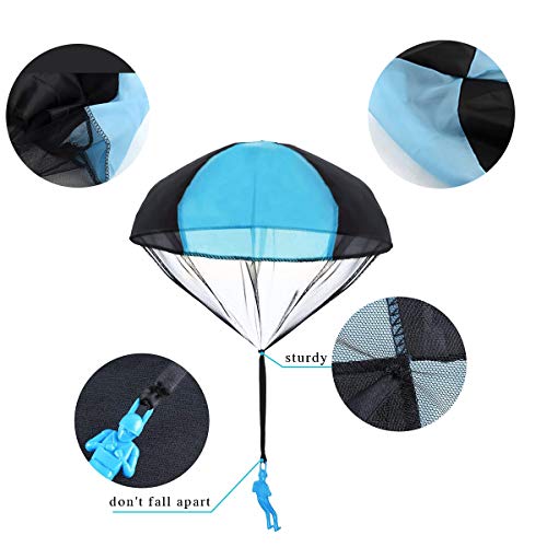 Monyus Parachute Toy 10 PCS Children\'s Flying Toys Tangle Free Throwing Hand Throw Parachute Army Man Toss It Up and Watching Landing Outdoor Toys for Kids Gifts