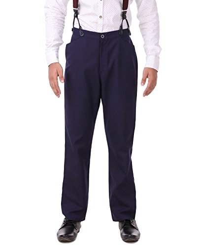 mens vintage pants with suspenders
