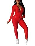 KANSOON Women Sweatsuits Sets 2 Piece Workout Outfits Long Sleeve Zip Up Hooded Jacket and Pants Act