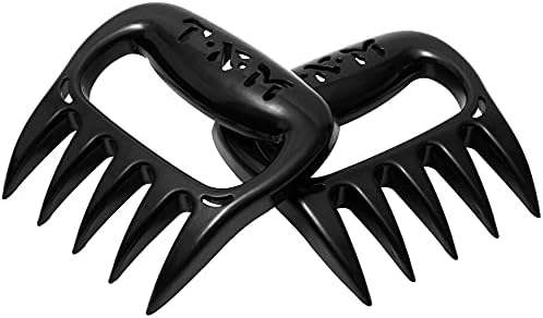 T·X·M Meat Claws for Shredding,Barbecue Claws for Pulled Pork,Grill Smoker Meat Paw Claws, BBQ Claws Shredding Carving & Handling Foods,Barbecue Grilling Accessories(2Pcs)(Black)