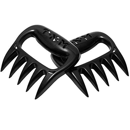 T·x·m Meat Claws For Shredding,Barbecue Claws For Pulled Pork,Grill Smoker Meat Paw Claws, Bbq Claws Shredding Carving & Handling Foods,Barbecue Grilling Accessories(2Pcs)(Black) #TOP2