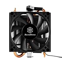 Silverstone Technology SST-KR01 - Kryton CPU Kühler, Low Profile, Slim 80mm PWM Lüfter, 54mm Höhe, AMD Sockel AM2/AM3/AM4/FM1/FM2 – Ansicht 2