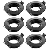 Abdeckung: Ø80mm, Höhe: 24mm, Einbauloch: 65mm (min. 60mm, max. 70mm), Material: Aluminium schwarz.