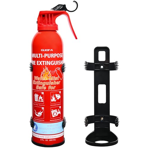 1 Pack Fire Extinguisher for Home - Small Vehicles Fire Extinguishers with Mount, Water-Based Fire Extinguisher for A B C K Fires for Truck/Car/Boat/Marine