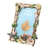  Cabilock Cadre photo de fleur en alliage en alliage et d\'oiseau zinc cadre photo en émail Cadres photo cadres de ferme décor cadre d\'image cadre photo en métal Matériau en alliage de zinc
