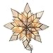 Kurt Adler 8.5-Inch Capiz Star Tree Topper with 10 Clear Lights and 1 Spare Bulb