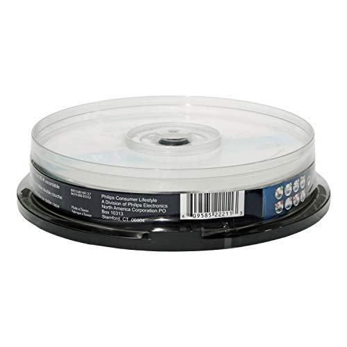 image for Philips BD-RDL 50GB 6X Double Layer 10 Pack Spindle, Logo Top, 10-Disc