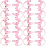 Replacement Earmold Earbud (Left and Right Ear) for Two Way Radio Acoustic Coil Tube Earpiece - Open Ear Insert Earmould Earbuds Pink, Large, Soft Silicone Material, 10 Pairs, Lsgoodcare