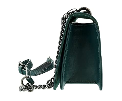 Pierre Cardin Teal Leather Large Structured Shoulder Bag3