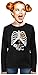 TeeStars - Halloween - Pregnant Skeleton Xray Costume Women Long Sleeve T-Shirt Medium Black