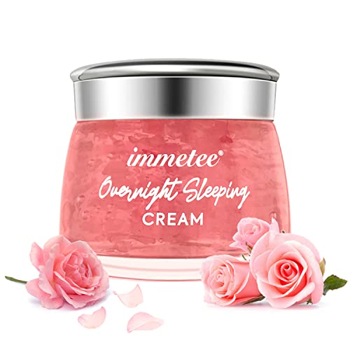 Crème Hydratante Visage de Nuit, Energizing Sleeping Cream, Crème de Nuit, Soin Visage, Cosmétiques naturels150g (ROSE PETAL) Cover