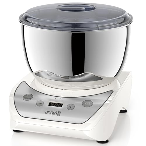Mini Angel Electric Dough Maker with Ferment Function, 5.5QT Dough Mixer Machine with 304 Stainless...