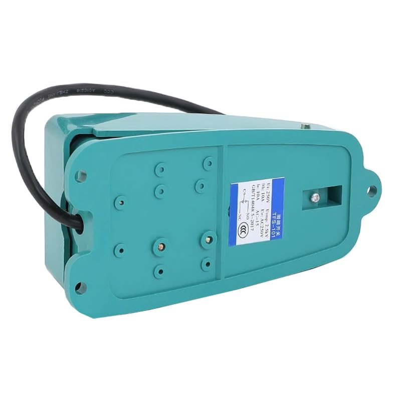 Interruptor de pedal de metal antideslizante SPDT CA 250V con cable 4