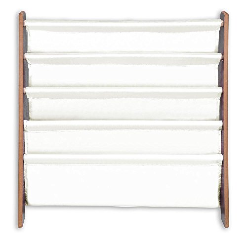 Zehuoge Walnut Kids Sling Bookshelf Book Display Holder 24-7/16"X10-7/16 X24 Original Wood Color Smooth Cambered Edges Collapsible Cubes Us Delivery (Walnut) #TOP21