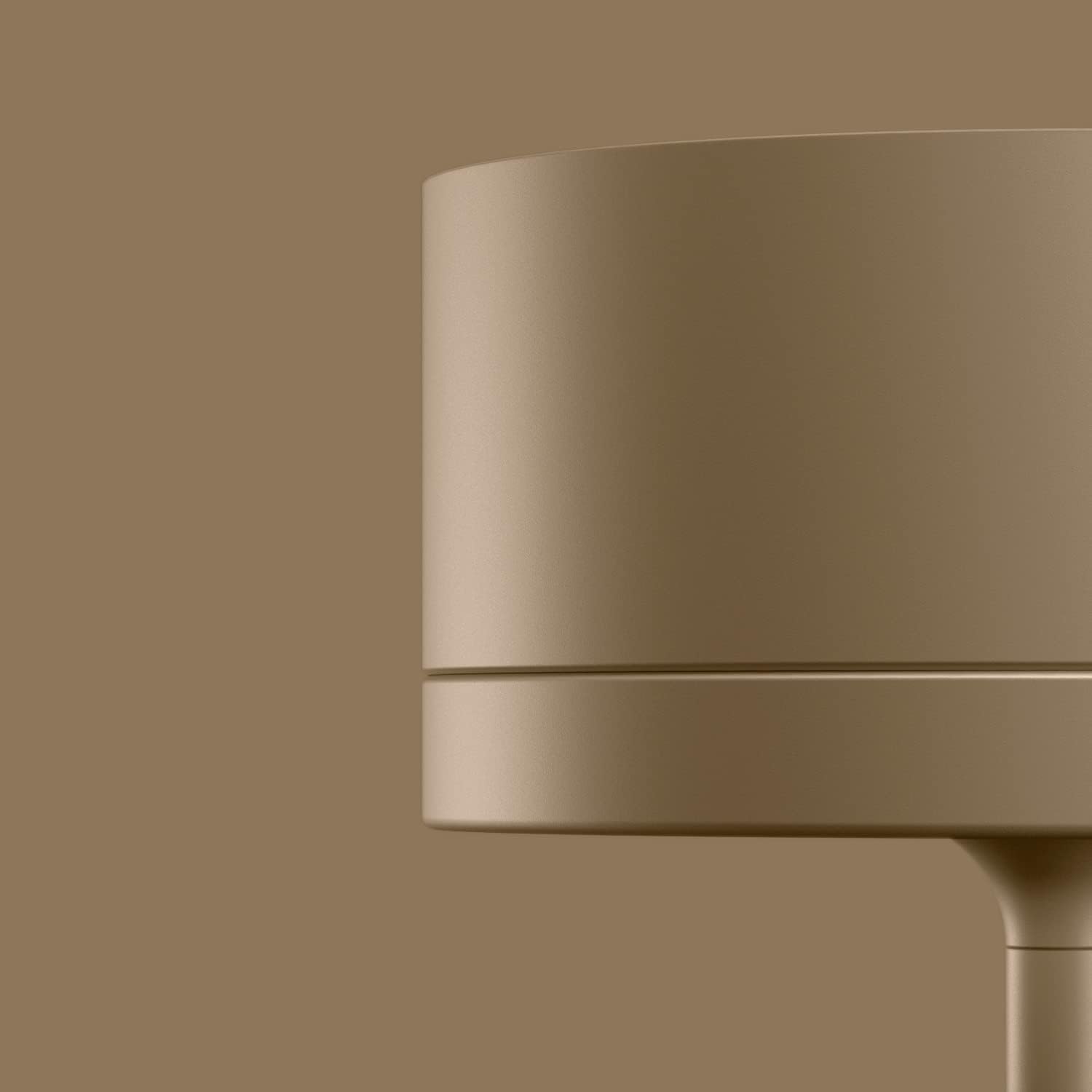 Close-up of the iGuzzini Whisper lamp's top light unit