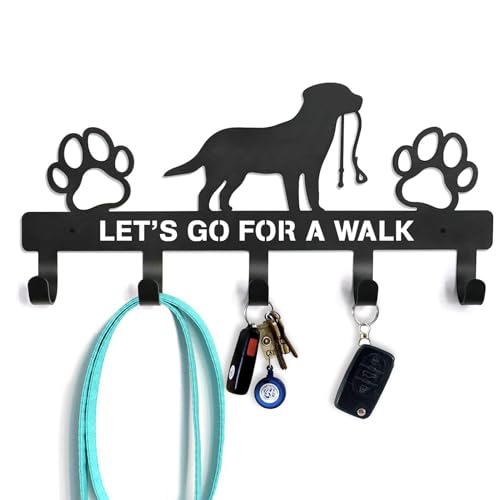 Ganchos De Pared Para Perros - Porta Llaves De Pared, Robusto Gancho De Pare Con Diseño De Perro Para Colgar Correas, Collares, Llaves O Ropa | Gancho Decorativo Con Forma De Animal Para Pasillo,