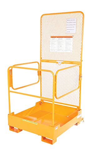Vestil Wp-3737-Fd Fold-Down Work Platform, 600 Lb Capacity, 37" X 37", Powder Coat Yellow, Not For Use In California #TOP1