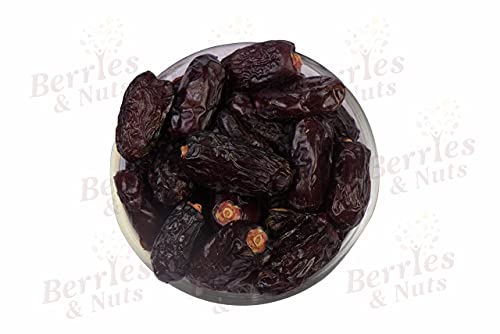 Image of Berries And Nuts Premium Jumbo Hand Picked Fresh Safavi Dates|Kalmi Dates, Safawi Dates|1 Kg|2 Box Of 500 Grams