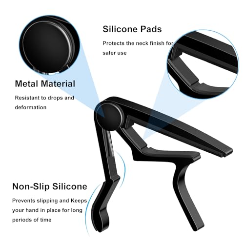 image for JINWEE Guitar Accessories Kit Including acoustic Guitar Strings, tuner