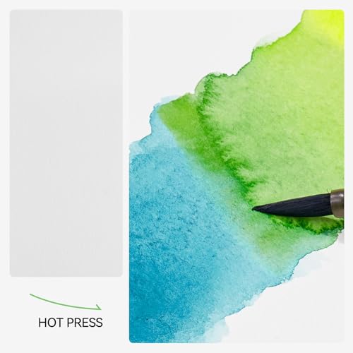 Lightwish Watercolor Sketchbook, 100% Cotton 300gsm Hot Press, 6.69" x 3.94", 20 Sheets, Binder Bound & Refillable, Acid Free Paper for Artists, Adults, Students, Travel Art Journal - Image 8