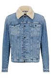 BOSS Casual Herren Jeansjacke Livorno Blau Large