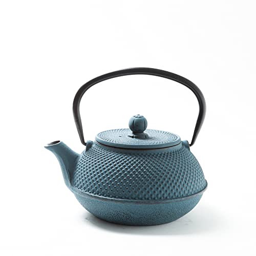 Tealøv TETERA HIERRO FUNDIDO 800 ML SET – SERVICIO DE TÉ COMPLETO de Tetera de Hierro Fundido con Infusor, Tazas de té y… - Imagen 4