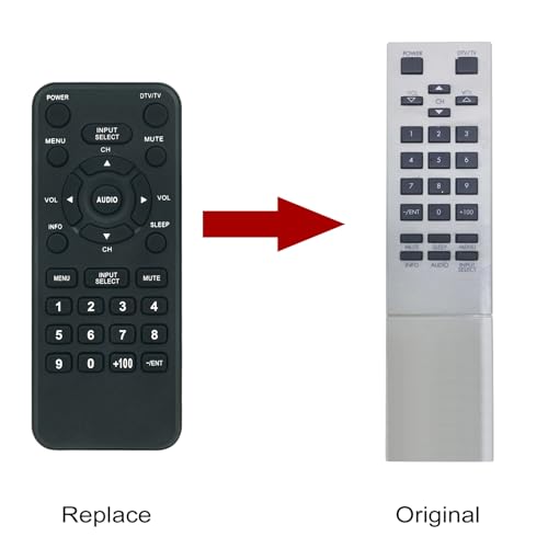 Télécommande NE906UD de rechange compatible TV ILO LCD