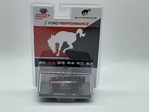 M2 Machines 1966 Ford Bronco escala 1:64 negro rojo miniatura 3