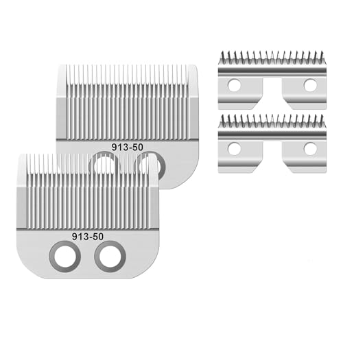 Adjustable Medium Blade Compatible with Oster Fast Feed 076023 and for Salon Pro Clippers 076830 Blades Replacement,2 Pack