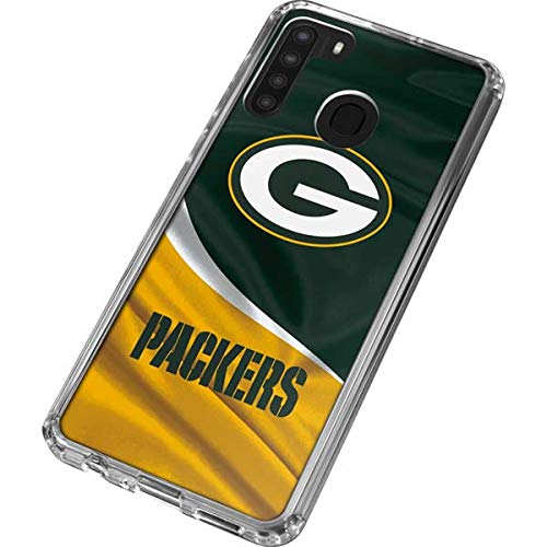 Skinit Clear Phone Case Compatible with Galaxy A21 - Officially Licensed NFL Green Bay Packers Design