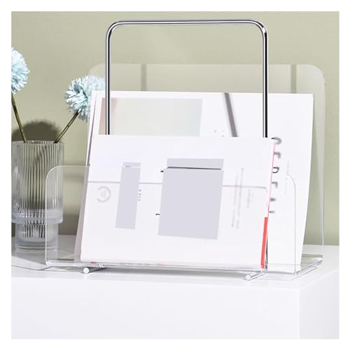 Porte-brochures mural en acrylique transparent, support magazines et livres