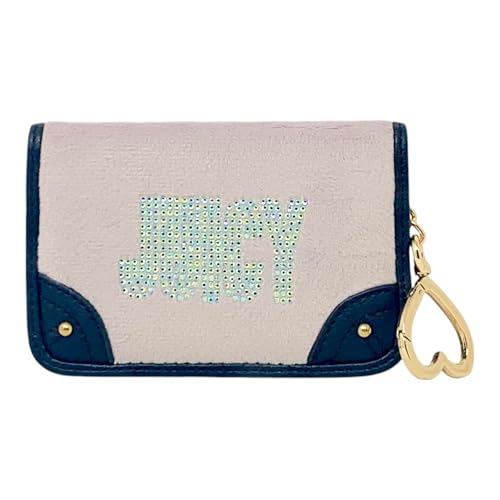 Juicy Couture Women's Simple Single Fold Wallet with Keyring (Gull Grey)