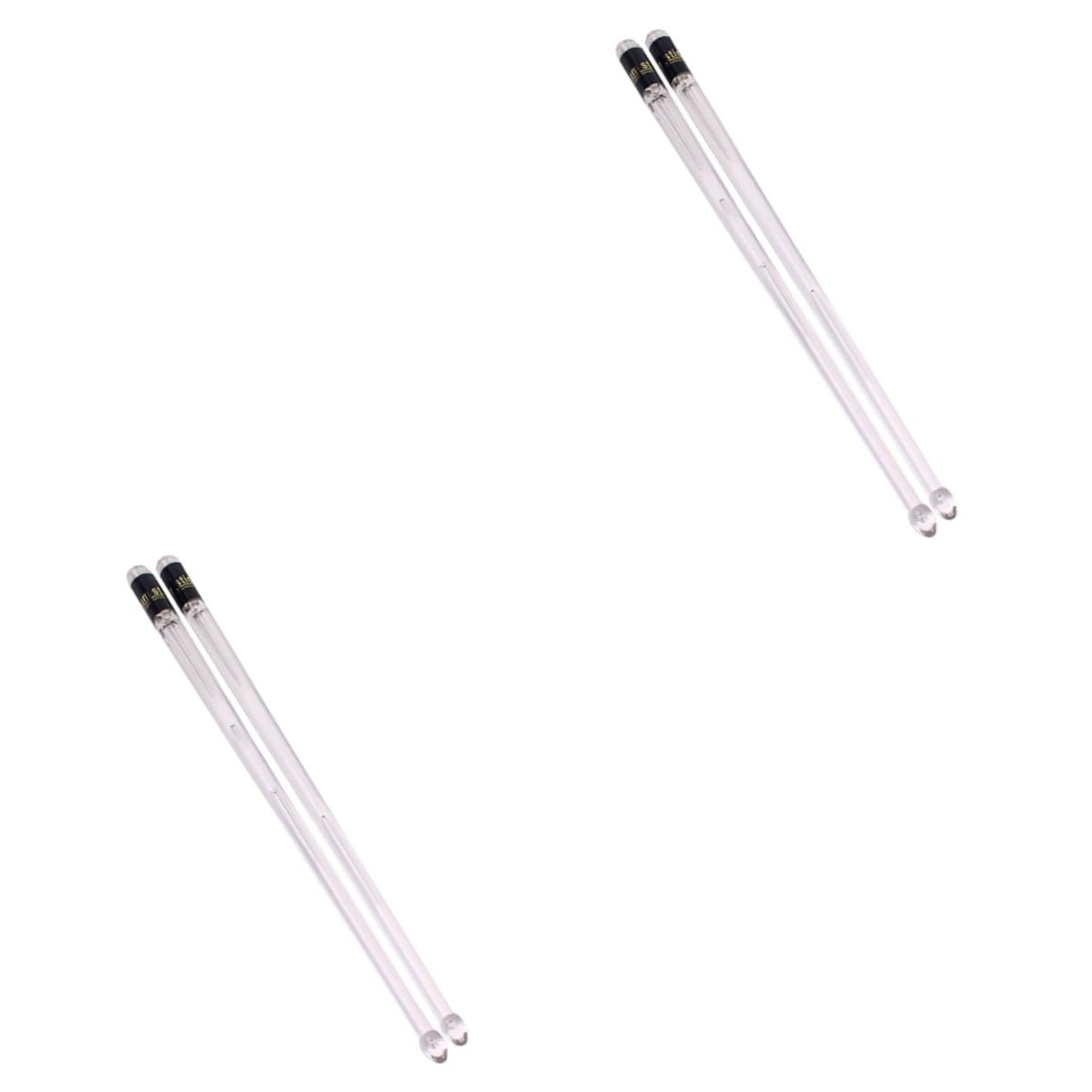 TOYANDONA 2 Pares niños baquetas iluminadas Muslo de pollo muslos de pollo baquetas brillantes accesorios electrónicos accesorios de luces de colores instrumento musical