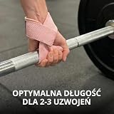ALPHA PULL® Paski do podnoszenia ciężarów do treningu siłowego, fitnessu, kulturystyki, paski gimnastyczne do martwego ciągu, dla kobiet i mężczyzn (różowe, standardowe)