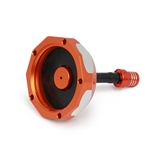Jfg Racing Billet Gas Fuel Tank Cap Cover For Exc Rxc Mxc Sx Pro Lc4 Egs 50 85 105 125 200 250 300 350 360 380 400 440 450 520 525 94-10 Orange #TOP1