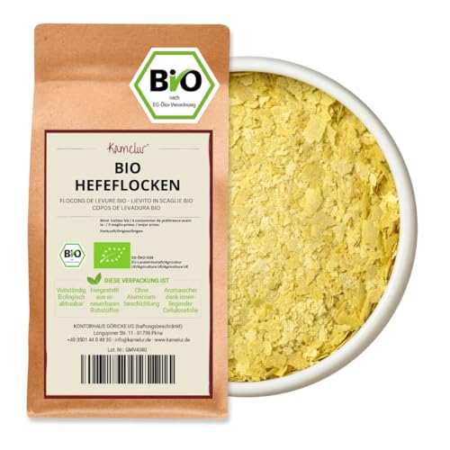 200g de flocons de levure BIO - flocons de levure de malt vegan, flocons de levure de bière comme assaisonnement pour le parmesan et le fromage vegan -...